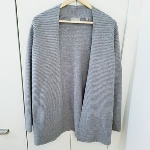 Cyrus | Grey Ribbed Cardigan Sweater